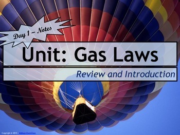 Preview of Lesson Plan: Introduction to Gas Laws