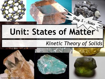 Preview of Lesson Plan: Kinetic Molecular Theory of Solids (KMT)