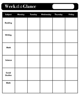 Lesson Plan Organizer by Christina Rodriguez | Teachers Pay Teachers