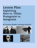 Lesson Plan & PPT Package Explaining Hero vs Villain Pro
