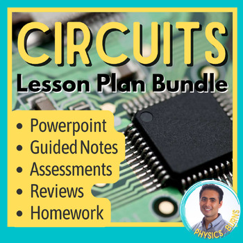 Preview of Circuits PPT | Electrical Current | Ohm's Law | Physics | Full Unit Bundle