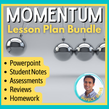 Preview of Momentum PPT | Full Unit Bundle | Physics (Collisions, Impulse, Conservation)