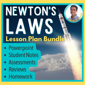 Preview of Newton's Laws PPT | Full Unit Bundle | Physics (Forces, 3 Laws, Dynamics)