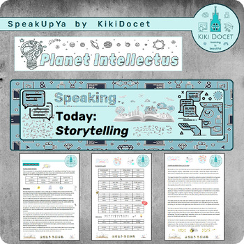 Preview of Lesson Plan / Worksheet  |  Speaking: Storytelling with prompt words grid