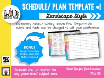 Preview of Lesson Plan Template #1