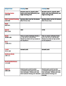 Preview of Lesson Plan Template