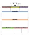 Lesson Plan Template