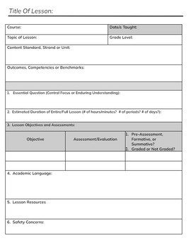 career technical education lesson plans