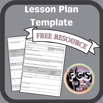 Preview of Lesson Plan Template - Career Tech