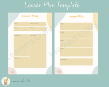 Preview of Lesson Plan Template | Detailed Step by Step | Google Docs | Printable PDF