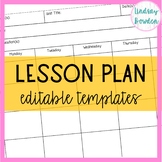Lesson Plan Template - FREE and EDITABLE