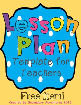 Preview of Lesson Plan Template {Editable}
