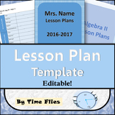 Lesson Plan Template - Editable