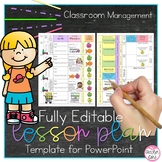 Lesson Plan Template Editable