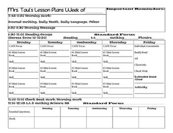 Preview of Lesson Plan Template Free