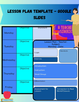 Preview of Lesson Plan Template - Individual Days - Google Slides