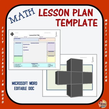Preview of Lesson Plan Template - Math (Editable)