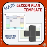 Lesson Plan Template - Math (Editable)