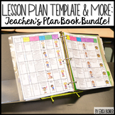 Lesson Plan Template & More: Teacher Plan Book Bundle