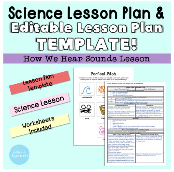 Preview of Lesson Plan Template & Science Lesson Bundle