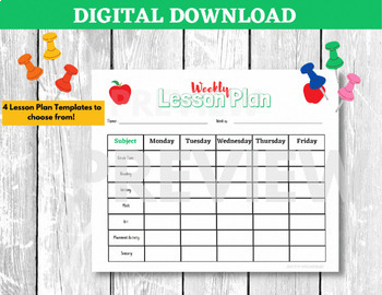 Preview of Lesson Plan Template, September Lesson Plan, Teacher Resource