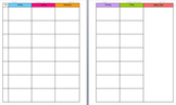 Lesson Plan Template for Binders - Free