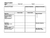 Lesson Plan Template with ESL considerations