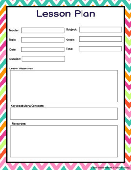 Lesson Plan Templates 5E Editable Digital by ZaryLearns | TPT