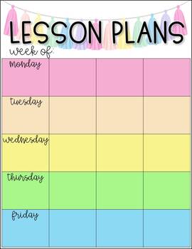 Lesson Plan Templates - Editable by Iced Coffee Classroom | TpT