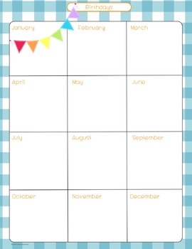 Lesson Plan Templates & More! {Blue Gingham with Pendants} by Carol ...