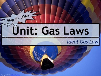 Preview of Lesson Plan: The Ideal Gas Law