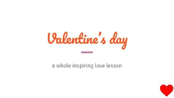 Preview of Lesson Plan Valentine's day!