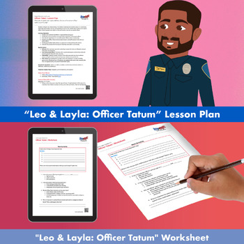 Preview of Police Officer Brandon Tatum - Lesson Plan, Worksheet, Video