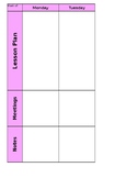 Lesson Plan and Gradebook template