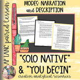 Lesson Plan for AP Language & Composition: "Solo Native" a