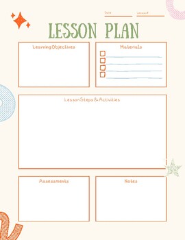 Preview of Lesson Plan template