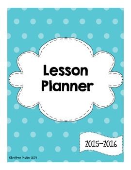 Preview of Lesson Planner Freebie