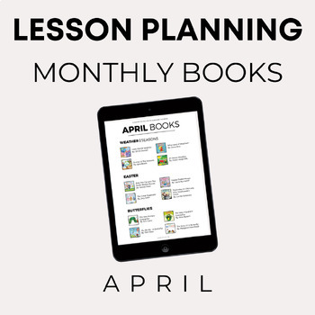 Preview of Lesson Planning | April Book List