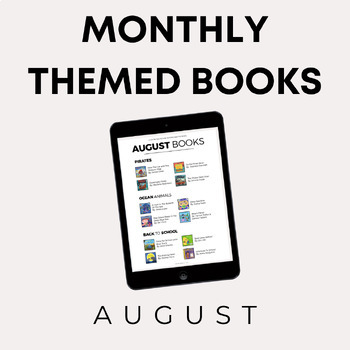Preview of Lesson Planning | August Book List