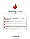 Lesson Planning Book Pages