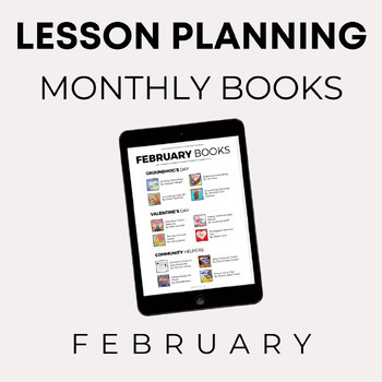 Preview of Lesson Planning | February Book List