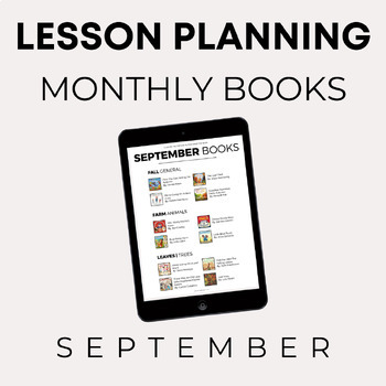 Preview of Lesson Planning | September Book List
