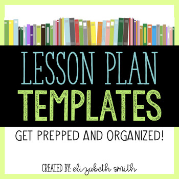 Preview of Lesson Planning TEMPLATES