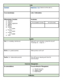 Lesson Planning Template