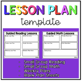 Lesson Planning Template Small Group Planning Template Pla