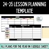 Lesson Planning Template - The entire 23-24 school year li