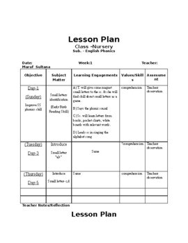Preview of Lesson Plans
