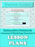 Lesson Plans: Anatomy & Physiology Fall Semester