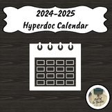 Lesson Plans Calendar Hyperdocs Google Docs 2024-2025 Back