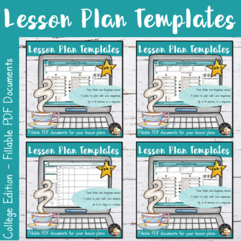 Preview of Lesson Plans Editable Template Bundle - Collège Edition